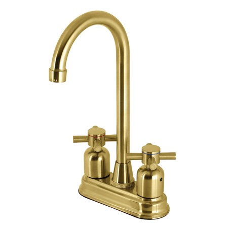 Kingston Brass KB8497DX Bar Faucet, Brushed Brass KB8497DX
